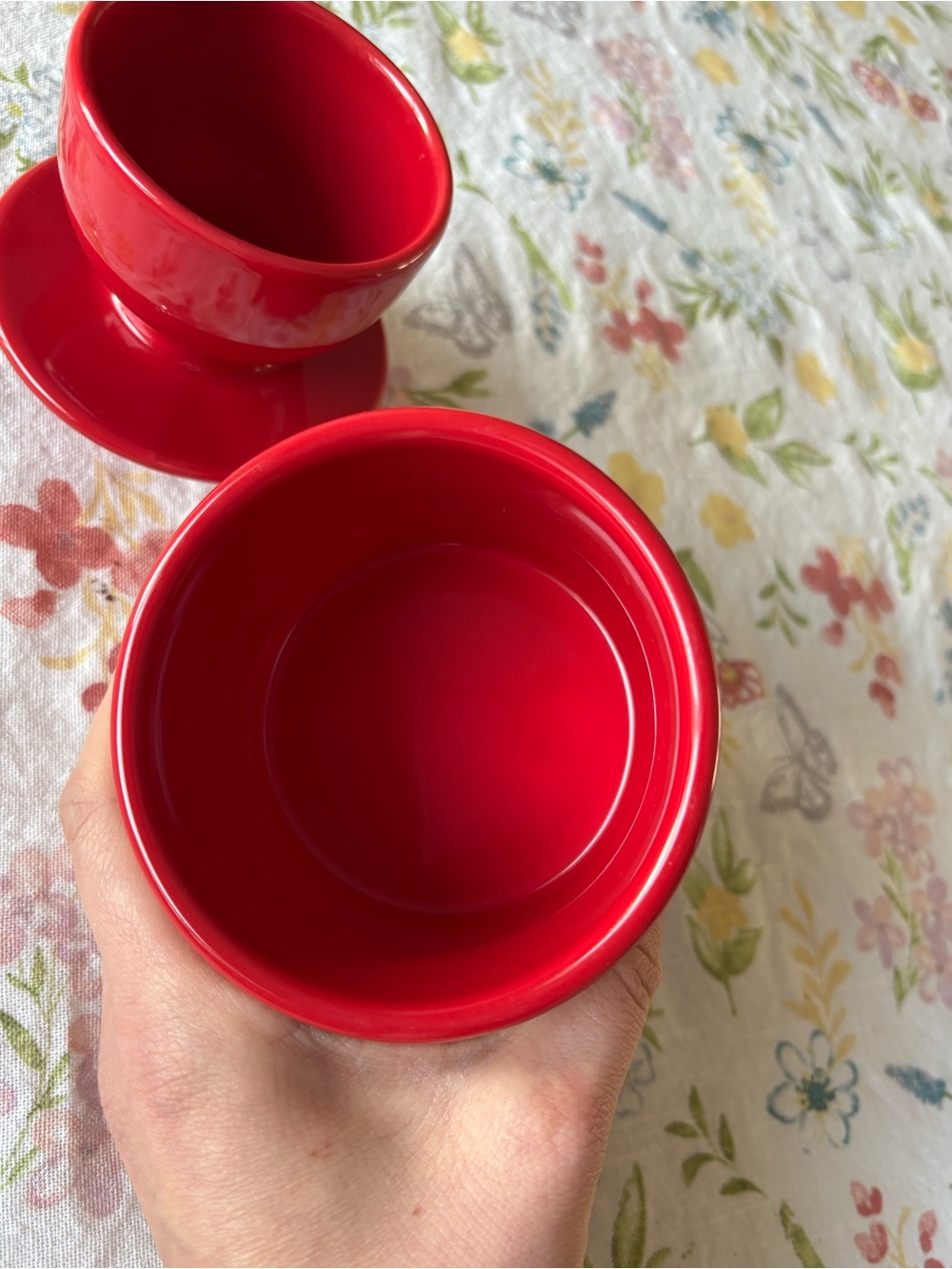 Red Ceramic Butter Bell - Picture 4 of 8